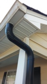 Example of round downspout